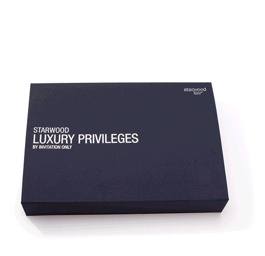 Starwood Luxury Privileges Custom Box and Materials